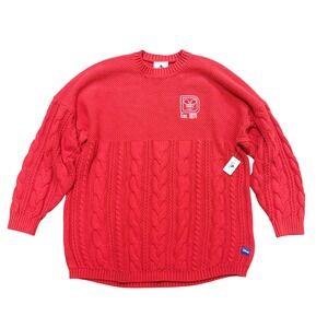 Disney Spirit Jersey Red Mickey Mouse Est 1971 Walt Disney World Sweater Men's M